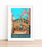 Oxford Bridge of Sighs travel poster print by Susie West