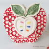Ceramic Apple decoration Thank You teacher gift Pottery Apple pottery fruit