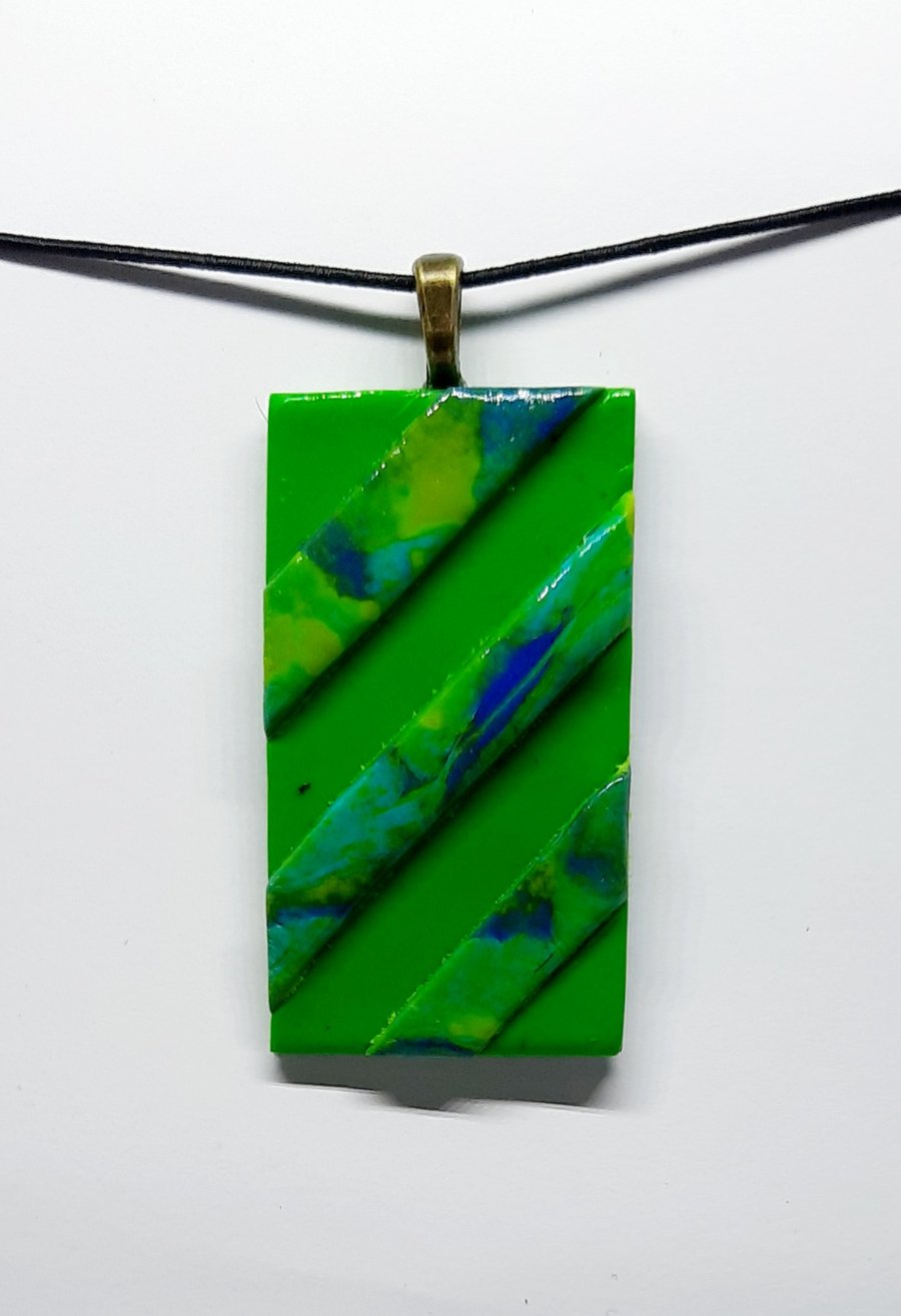 Polymer clay pendant 