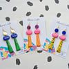 Custom Colourful Earring Collection - Courtney 