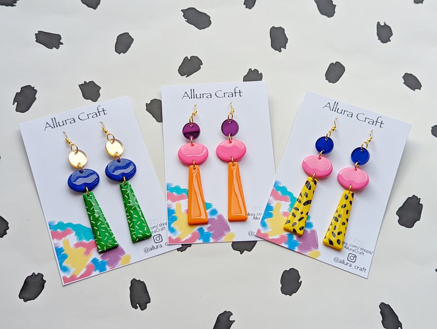 Custom Colourful Earring Collection - Courtney 