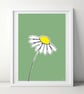 Daisy Blue A4 Art Print - Image 2