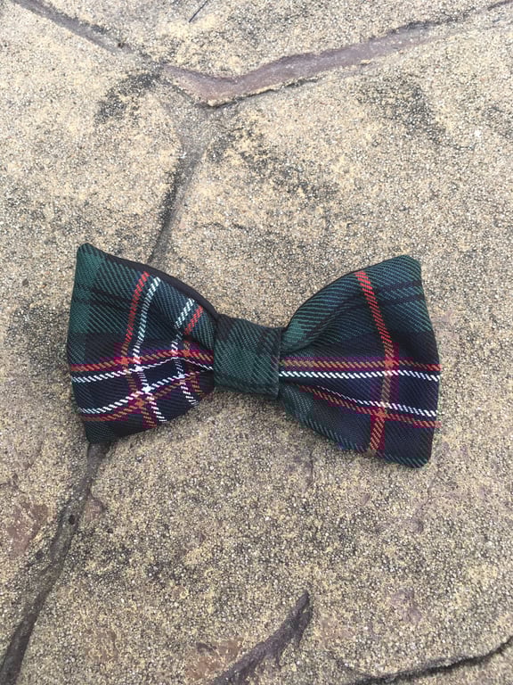Scottish National tartan hair bow, babies, children