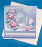 Wedding Day Card, 8x8inches, 20x20cms, Decoupage - Image 1