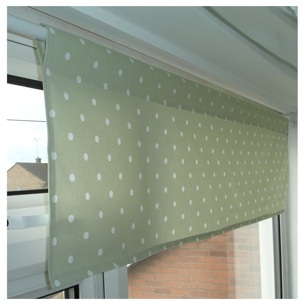 Curtain Pelmet Window Valance 50" x 16" Pole Treatment Cafe Rod Polka Dots