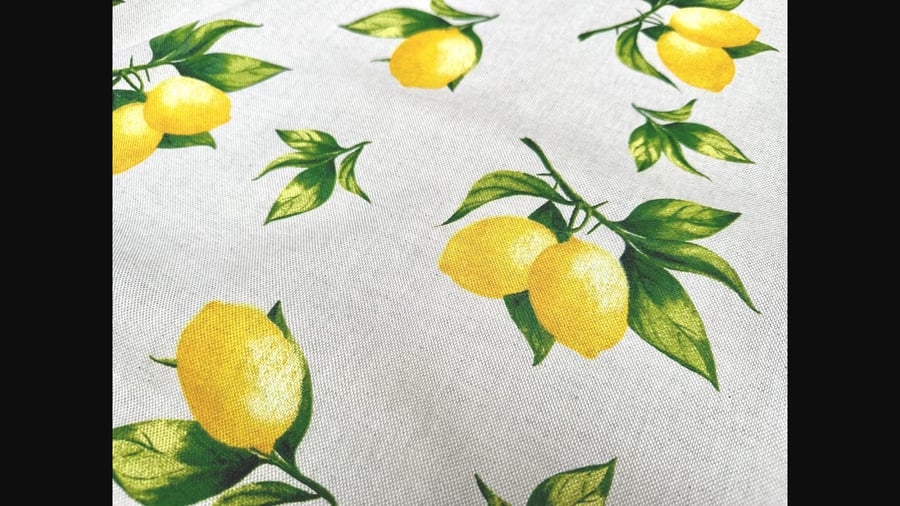 Lemons Tablecloth 250  x 135cm