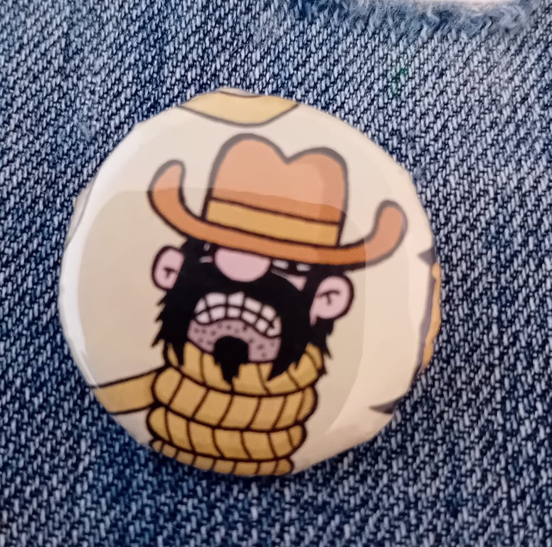 Vintage Comic Badge – Cowboy