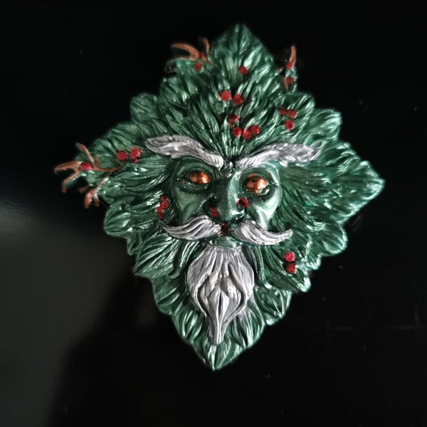 Green Man Altar Tile (Green) 