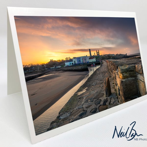 St Andrews Pier, Fife - Scottish Greeting Card by Neil Barr