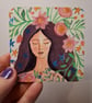 Floral Woman Coaster