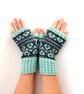 Valentine Fairisle Fingerless Gloves Knitting Pattern - Image 1