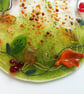 Handcut Glass Autumn Leaf Suncatcher: Seasonal Berry Hanger - Image 6