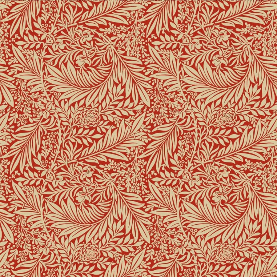 William Morris Crimson Round Tablecloths.