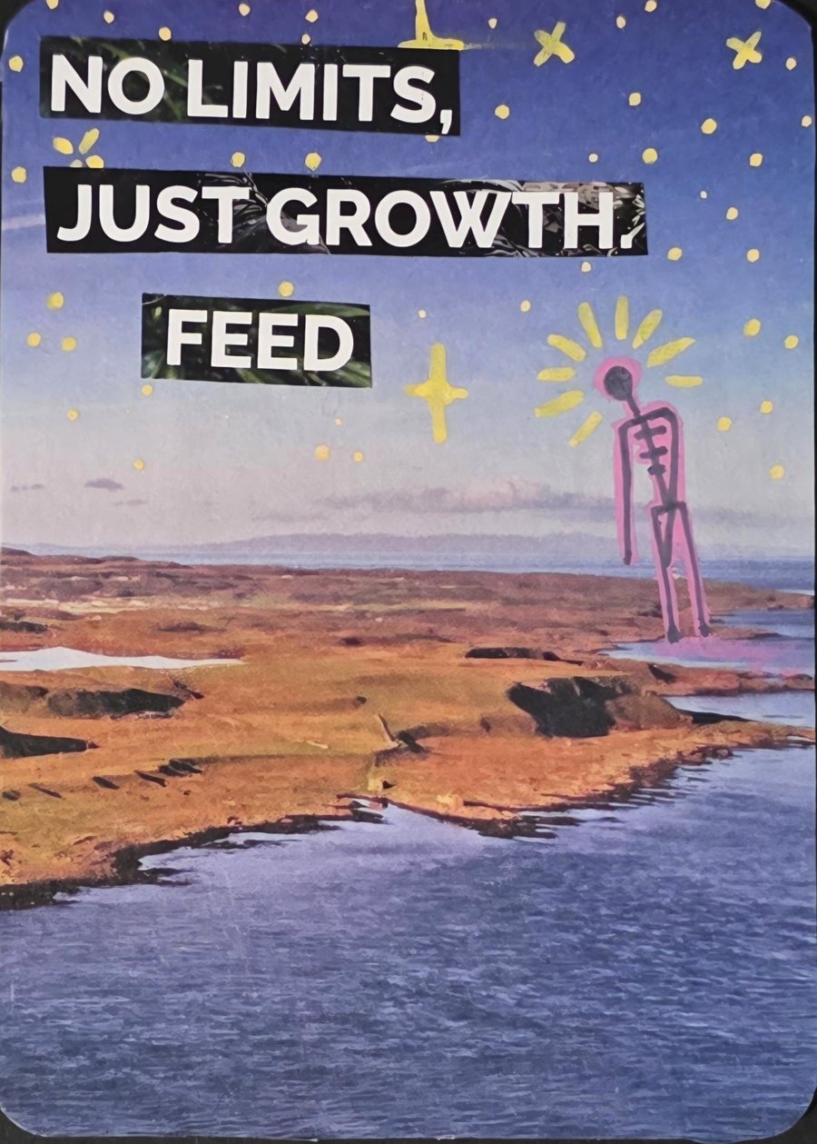 NO LIMITS, JUST GROWTH, FEED - Surreal Series 2 - ACEO