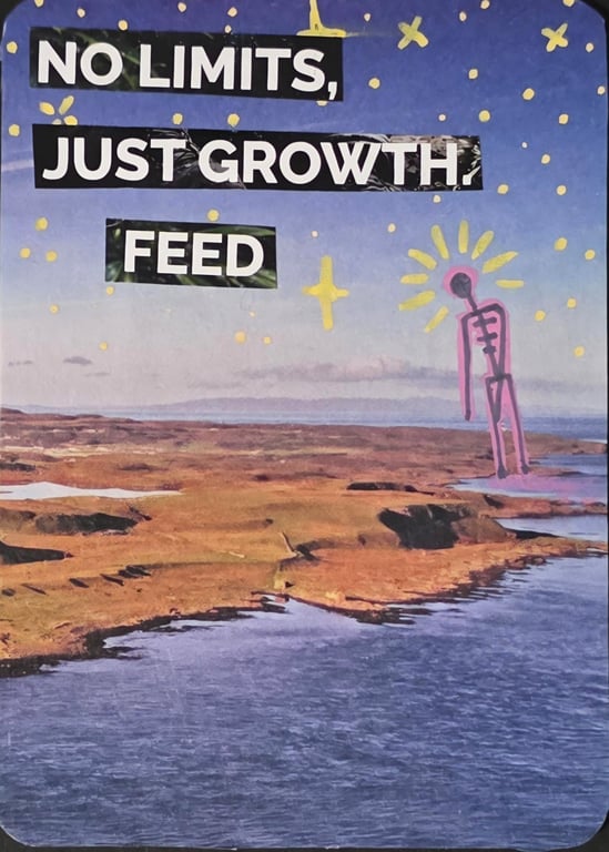 NO LIMITS, JUST GROWTH, FEED - Surreal Series 2 - ACEO