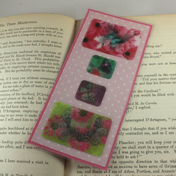 Lenticular butterflies bookmark 