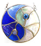 Yin Yang Suncatcher Stained Glass Handmade Purple 025 - Image 8