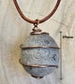 Copper Wire Wrapped Sea River Stone Pendant Necklace - Image 7