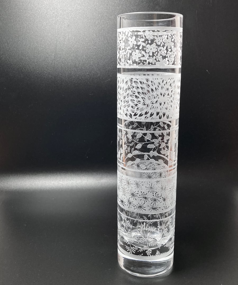 Seconds Sunday - Slim Column Vase with Layers Design