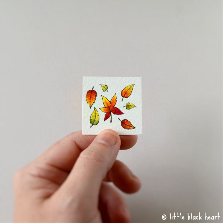 autumn leaves - original inchie