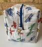  Vintage Planes Quilted Fabric Wash Bag - Image 4