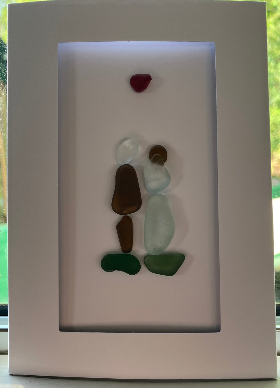 Sea Glass Occasion Cards - Love Collection