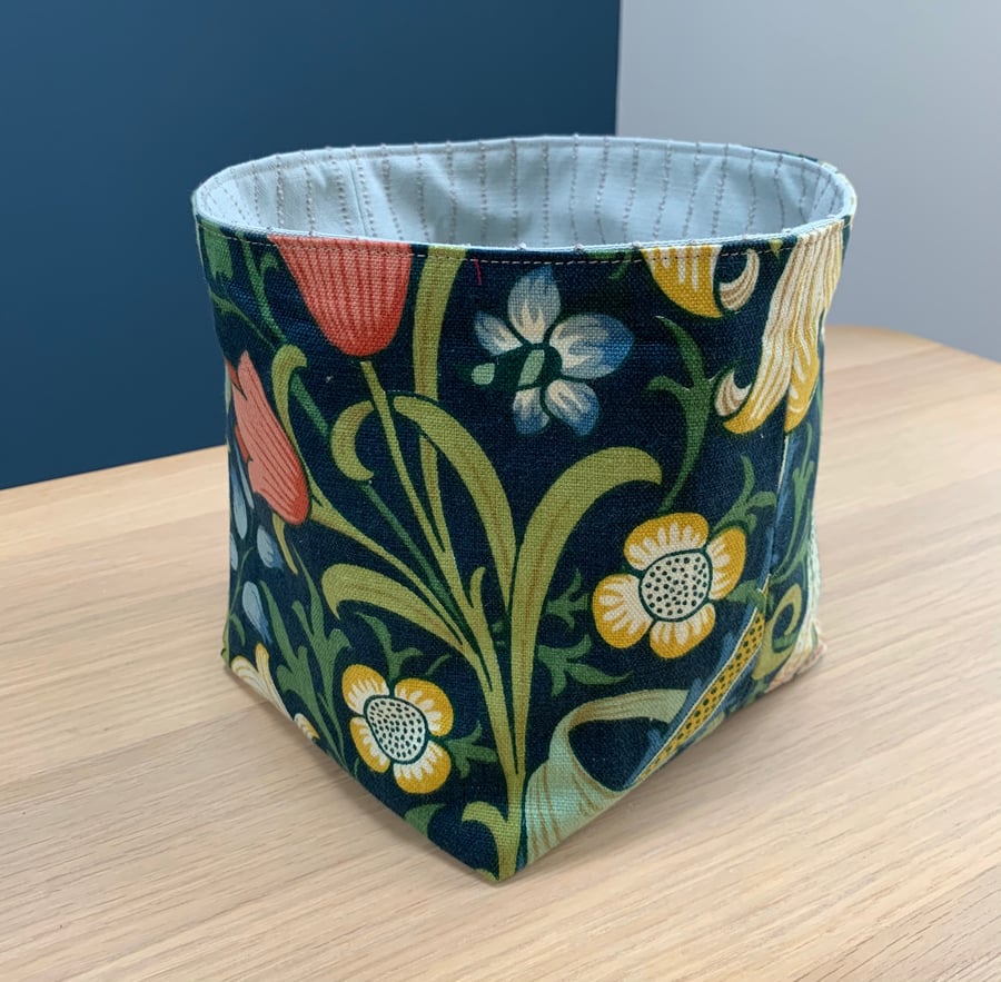 William Morris Golden Lily Fabric Storage Basket