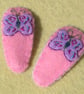 Pair of Pink and Blue Felt Butterfly Handmade Hair Clips - Image 5