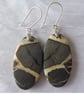 Sterling Silver & Septarian Oval Earrings - Image 2