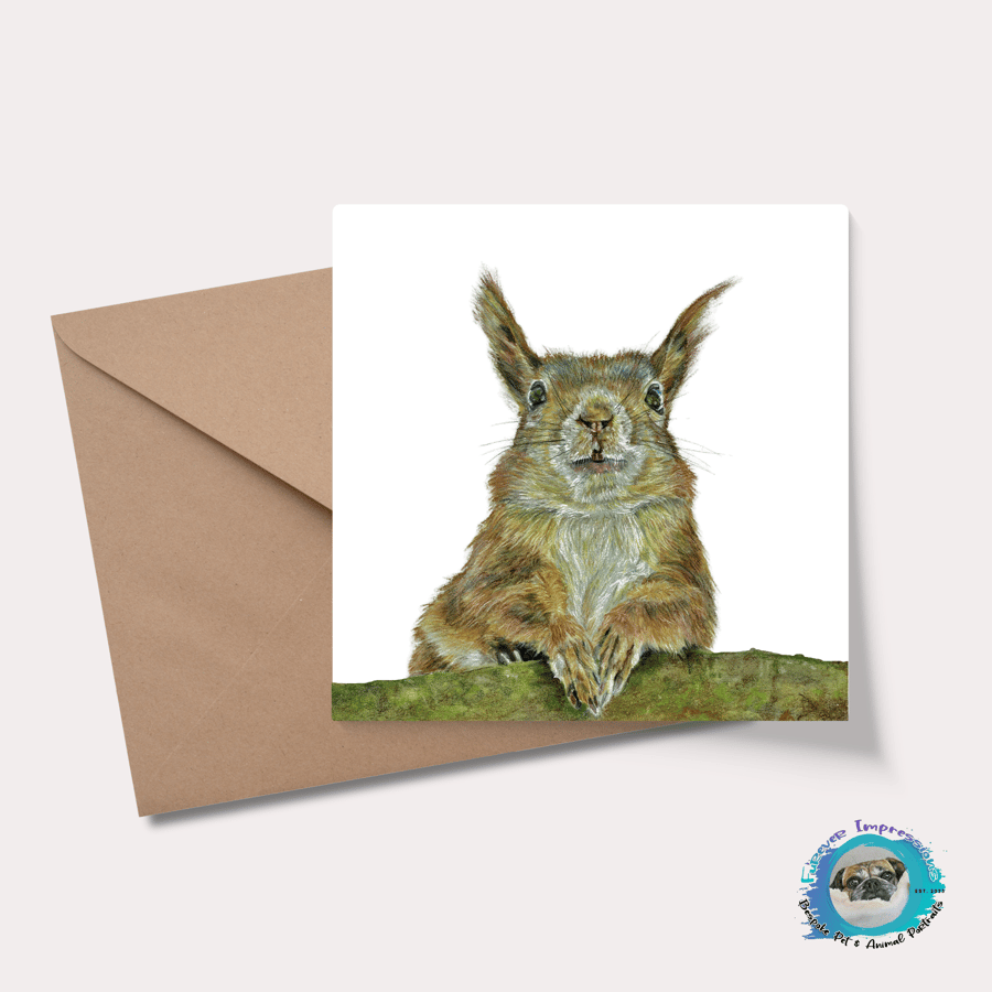 Squirrel Greetings Card