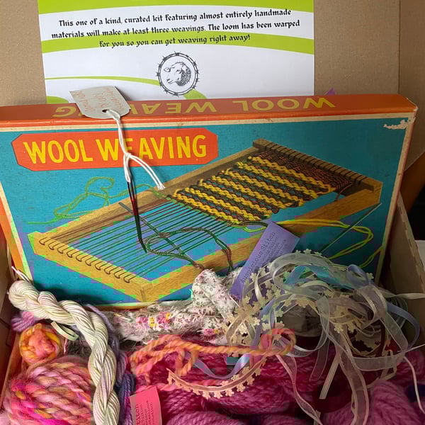Weaving Kit with Handspun Yarn