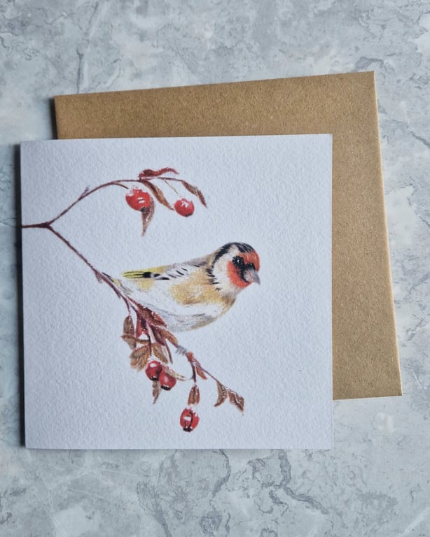 Goldfinch Christmas Card