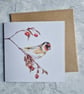 Goldfinch Christmas Card
