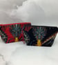 Handmade dragons zip bag, Gothic makeup case, 2 options - Image 1