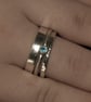 Eco silver Blue solitaire ring - Image 3