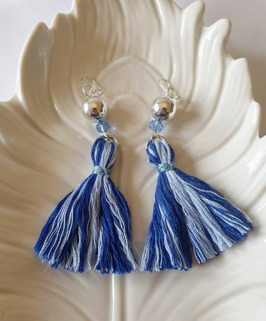 Tassel and Bead Earrings