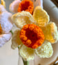 Crochet narcissus, crochet daffodils, handmade flowers - Image 2