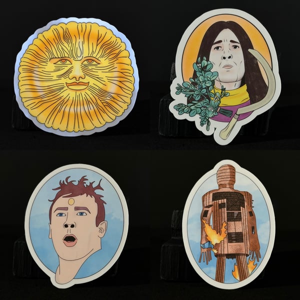 The Wicker Man Set Of 4 Stickers 