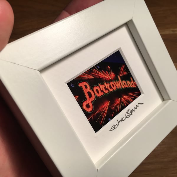 BARROWLANDS,  GLASGOW mini signed and framed print 