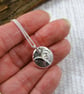Sterling Silver Pebble Necklace with Bluebells - Image 3
