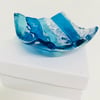 Fused glass sea theme trinket dish 