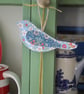 Fabric bird trio in Liberty pale blues - Image 3