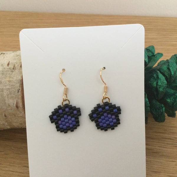 Beaded Dogs Paw Earrings