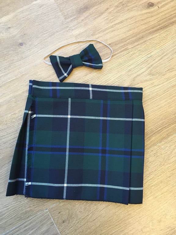 Douglas Tartan Kilt and Bow Tie for babies , children