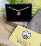 Hammered Heart Sterling Silver Chunky Charm Bracelet  - Image 6