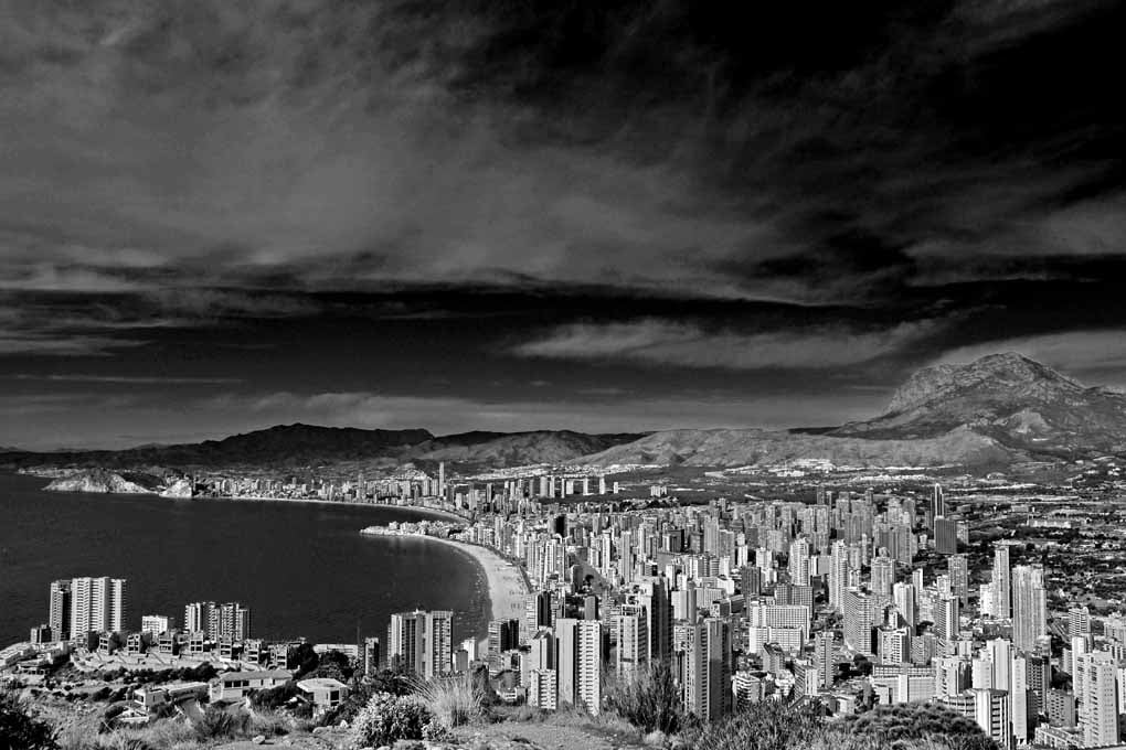Benidorm Skyline Cityscape Costa Blanca Spain Photograph Print