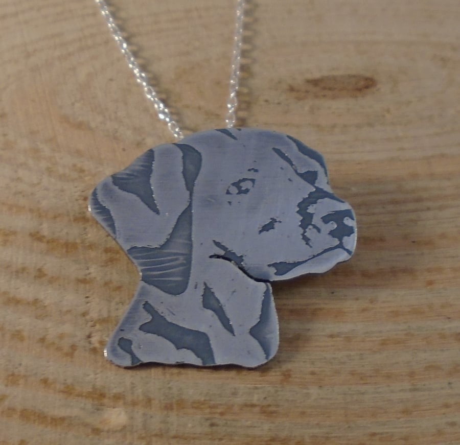 Sterling Silver Dalmatian Necklace