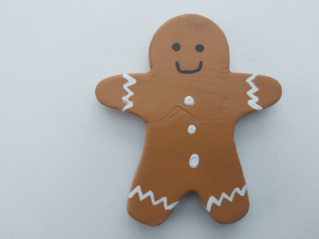 Gingerbread Person Gingerbread Man Christmas Fridge Magnet