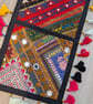 Handcrafted Sindhi Patchwork Wall Tapestry - Boho Textile Art & Wall Hanging - Image 5
