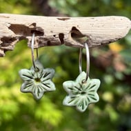 Pair of Glazed Porcelain Earring Charms
